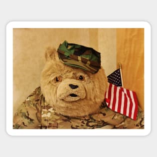 Teddy Bear In Uniform Sticker